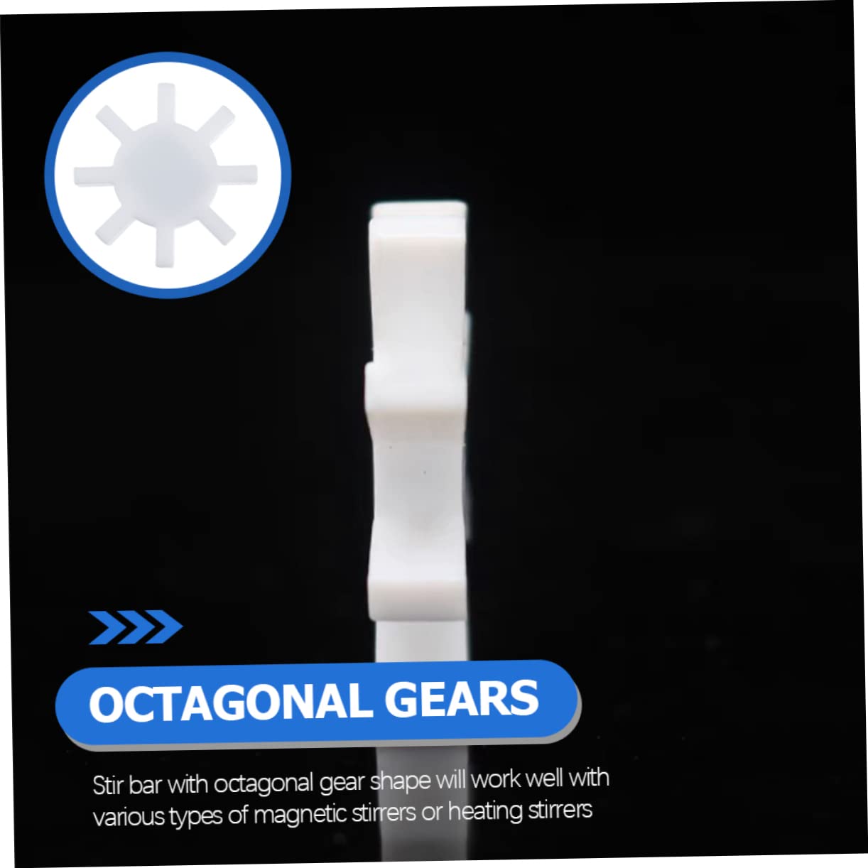 Gatuida 10pièces Barre Magnétique De Mélangeur Ptfe Agitateur De Laboratoire Forme De Roue Solaire Pour Chimiques Et Biologiques