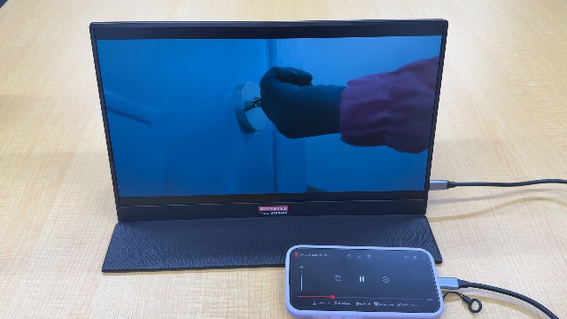 【良品】MONSTER STORAGE 15.6インチモバイルモニター ポータブルモニター｜15.6インチ 内臓スピーカー付きモニター