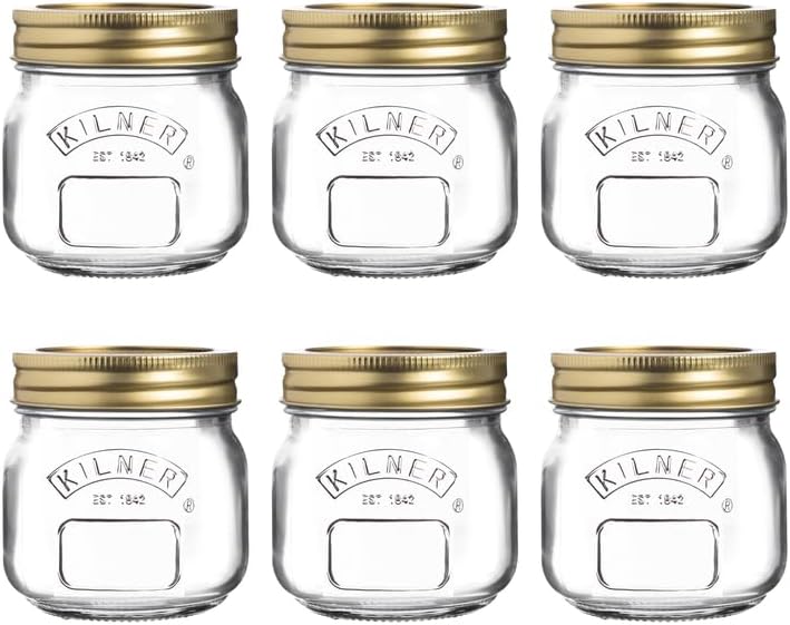6037369 8.5 oz Glass Canining Jar Pack of 6