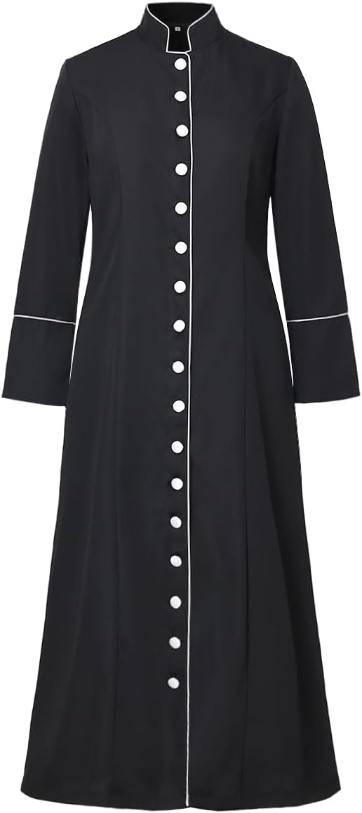 BLESSUME Women Choir Roman Cassock Robe Clergy Pulpit Liturgical Vestment Robe