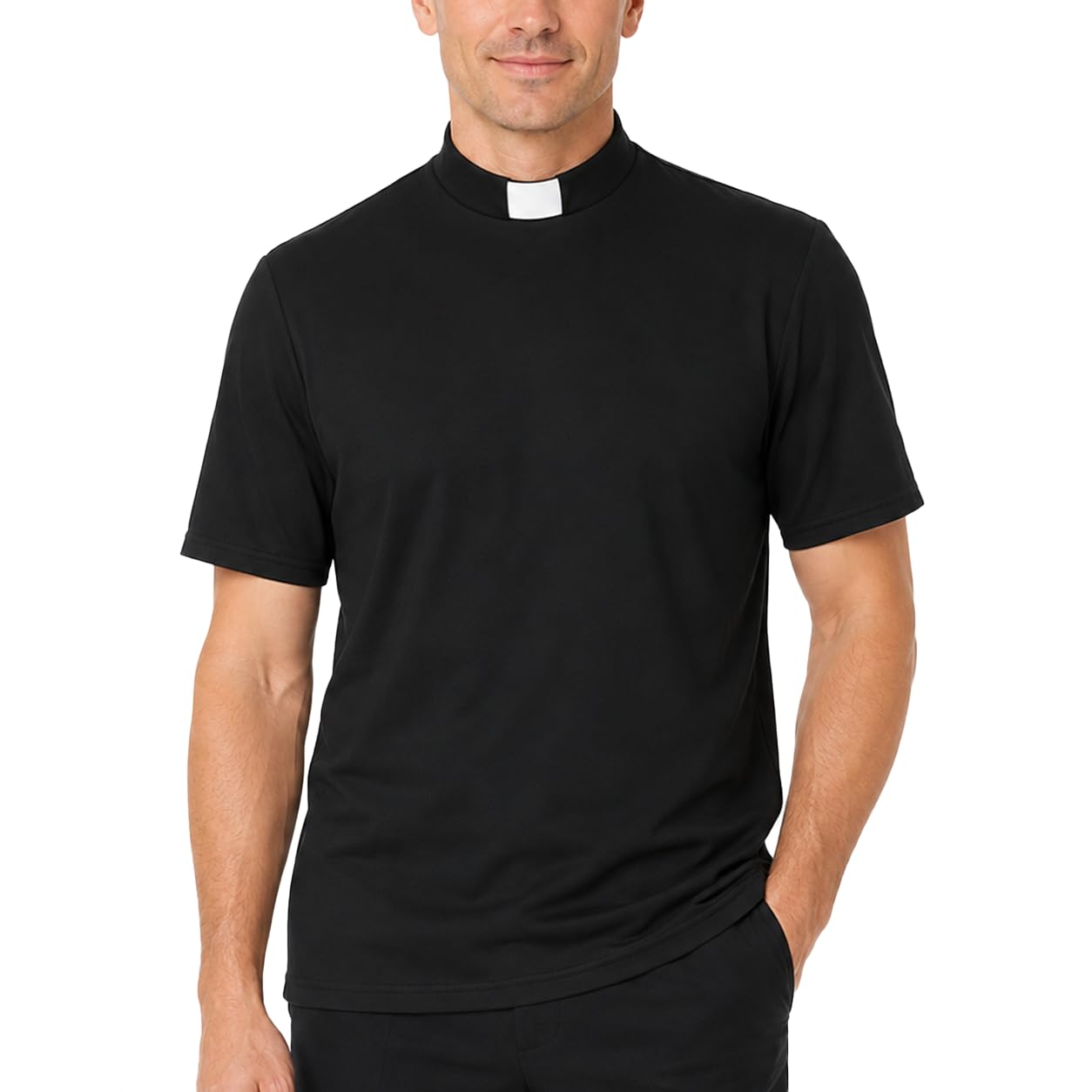 Photo 1 of ANDHOM Men's Clergy Priest Outfit T-Shirt