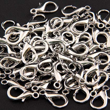 【BEAUTY PLAYER】カニカン シルバー 50個セット 21mm メガネチェーン マスクチェーン グラスチェーン ネックレス ブレスレット アンクレット 金具 留め具 アクセサリー ストラップ パーツ ハンドメイド DIY材料(21mm シルバー)