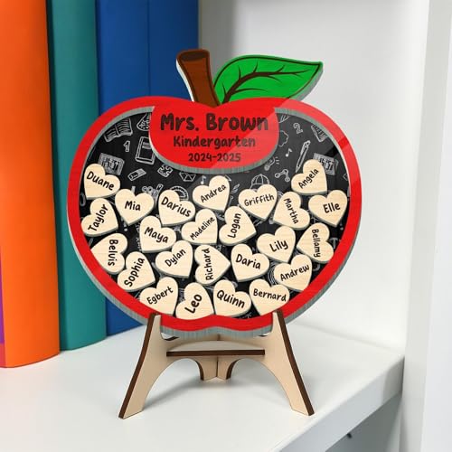 Imán decorativo personalizado para maestro de forma rectangular miniatura 3