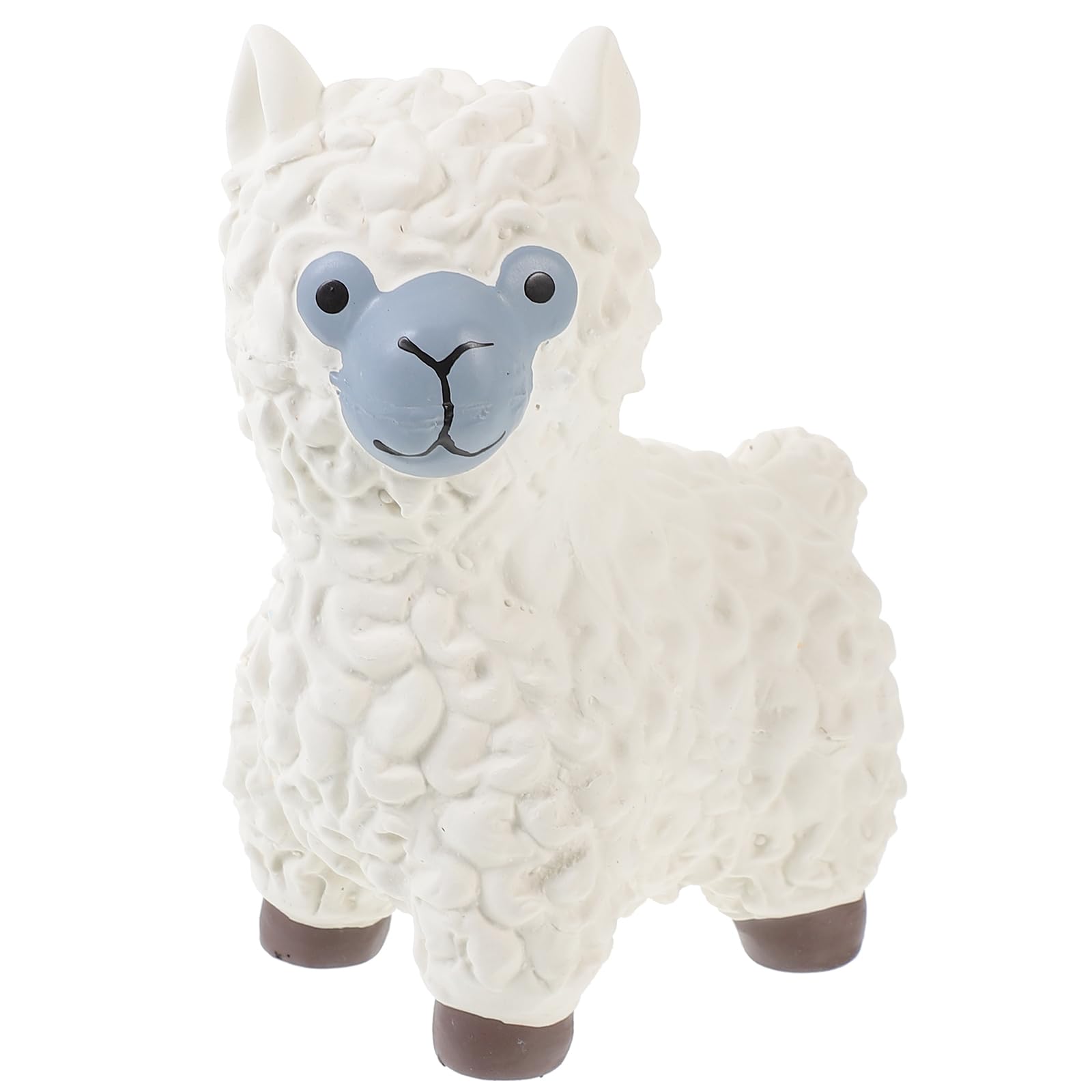 LUOZZY Dog Squeaky Toy Cartoon Sheep Soft Latex Puppy Interactive Play Toys Indoor Outdoor Pet Accessories - White