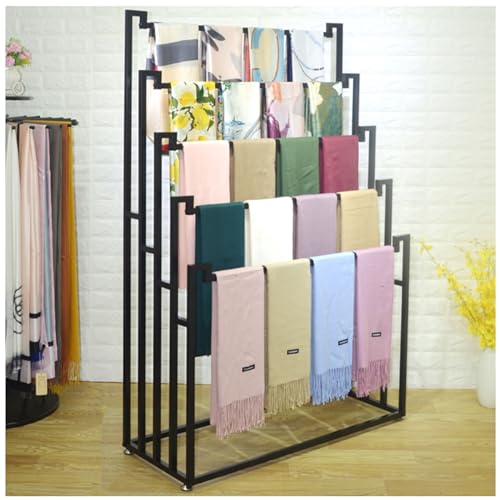 Organizador de ropa multiusos, soporte de almacenamiento que ahorra espacio para bufandas, pantalones, corbatas, cinturones, chales, toallas, ideal para tiendas minoristas y uso doméstico