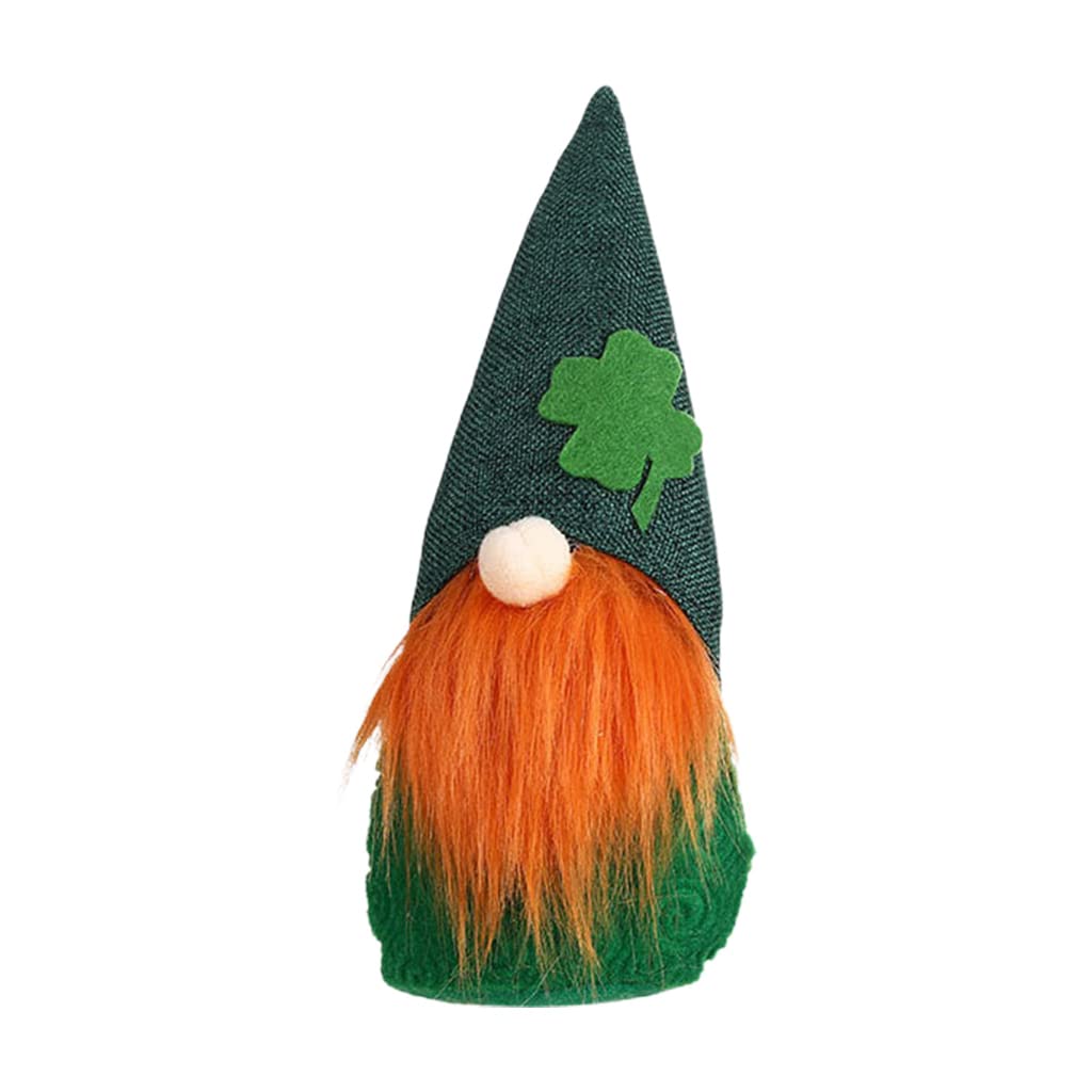 Kalttoy Beard Patrick ' S Day Irish Leprechaun For Irish Paddy ' S Day Gift Shamrock Dwarf Scandinavian Leprechaun Outdoor Figurine Hats Costume