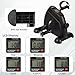 Alivio Portable Mini Exercise Bike Pedal for Arms, Legs, Workout, Gym Fitness Foot Pedal Exercisers Exercise Machine, Smooth Magnetic Resistance Drive with 5In LCD Display (Black)