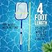 U.S. Pool Supply Economy Pool Leaf Skimmer Net with Adjustable 4 Foot Telescopic Pole