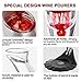 Secura Wine Aerator, Wine Decanter Wine Airarator Pourer Spout 6 Speeds of Aeration Deluxe with Stander