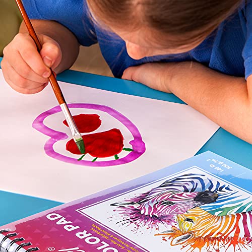 Dyvicl Watercolor Paper Pad 9"X12", 35 Sheets (140 Lb/300Gsm), Cold Press, Spiral Watercolor Sketchbook For Painting, Drawing, Mixed Media, Acrylic, Art Paper For Kids Adults And Students #TOP6