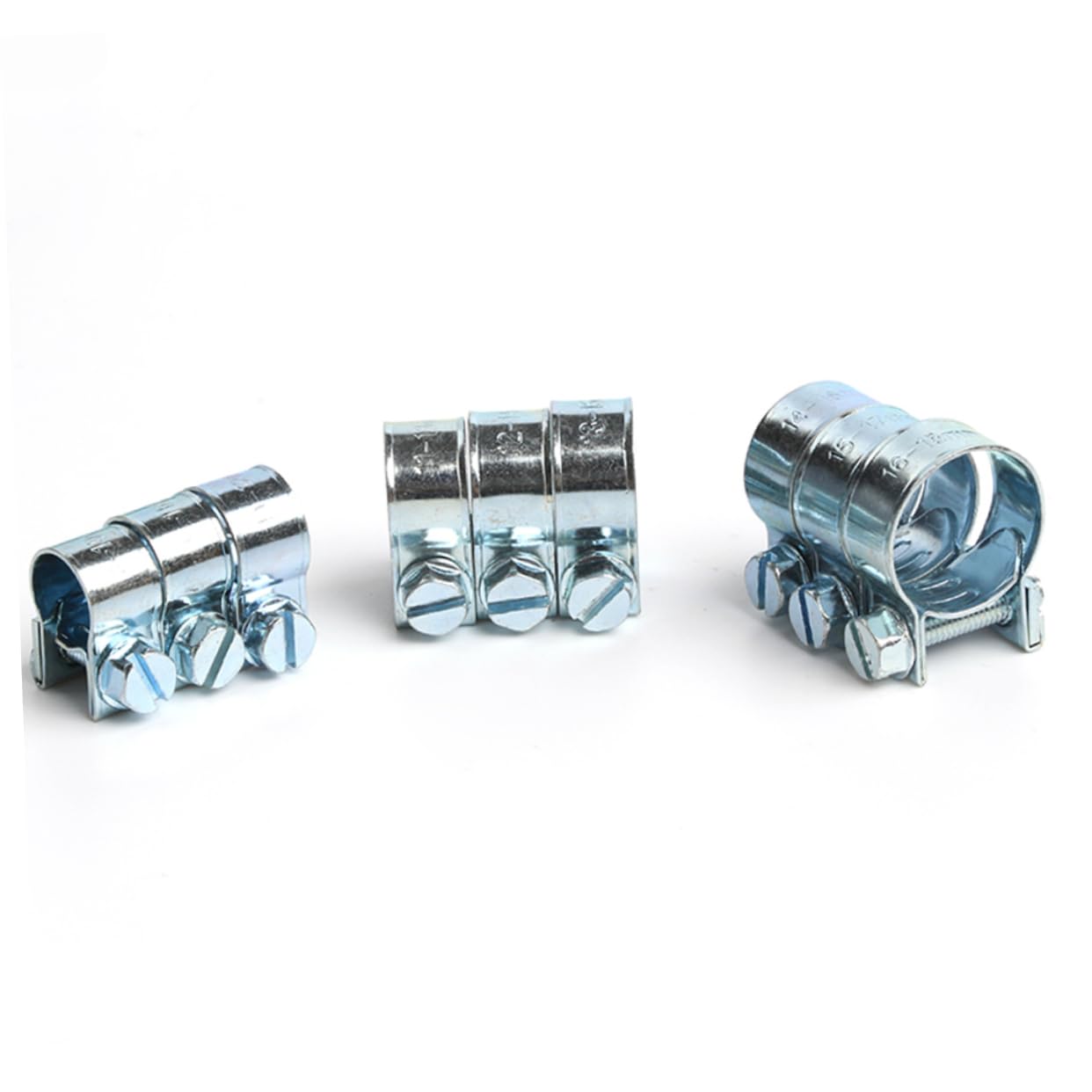 NUOBESTY Colliers de Serrage Métalliques Kit de 135 Miniatures en Métal Zingué, Polyvalents et Faciles à Utiliser Accessoires Pratiques de Plomberie pour Tuyaux D'air et D'eau