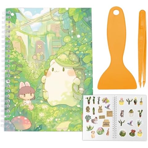CRASPIRE A5 Reusable Sticker Storage Book Cover