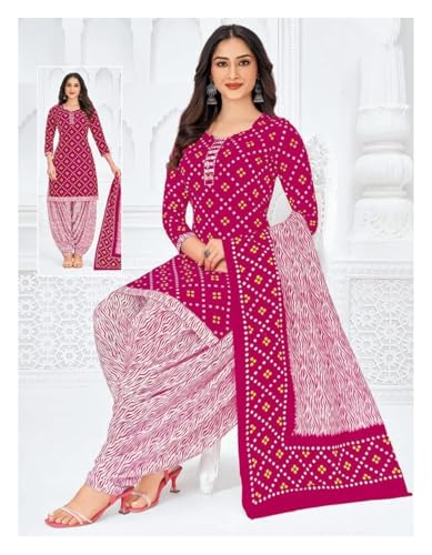 Image of Yashika Unstiched Crepe dress materials | Crepe Salwar Suit for women with dupatta | suit material for women unstitched