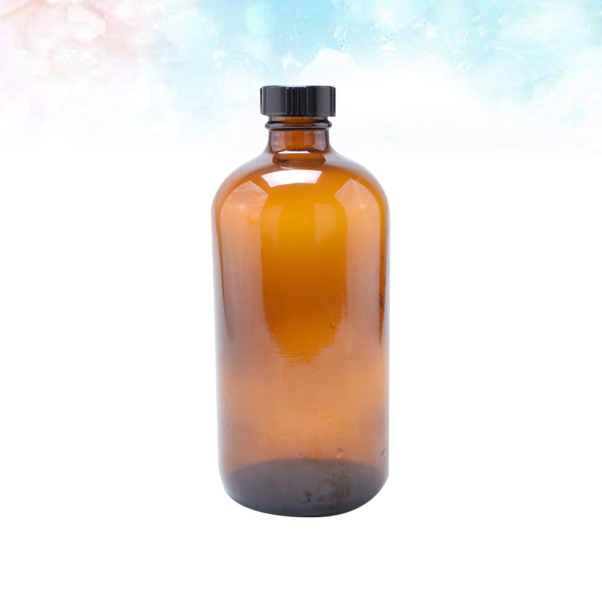 4 Pezzi Bottiglia di Vetro Marrone da 500ml con Coperchio Ermetico, Contenitore per Dolci e Sale, Ecologico per Uso Domestico e Conservazione Alimentare