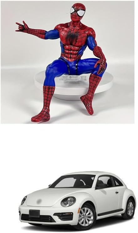 Superhero Sitting Pose Action Figurine | Premium Collectible Decorative Statue | Red & Blue Action Style Showpiece for Home, Office & Desk | Gift Item for Fans Comfortable with Bee-tle