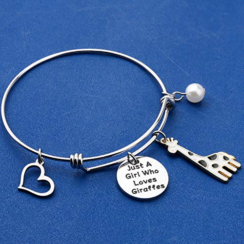 FAADBUK Funny Giraffes Bracelet Animal Lover Gift Just A Who Loves Giraffes Jewelry Bracelet Giraffes Lover Gift Giraffes Jewelry (Giraffes Br-S)3