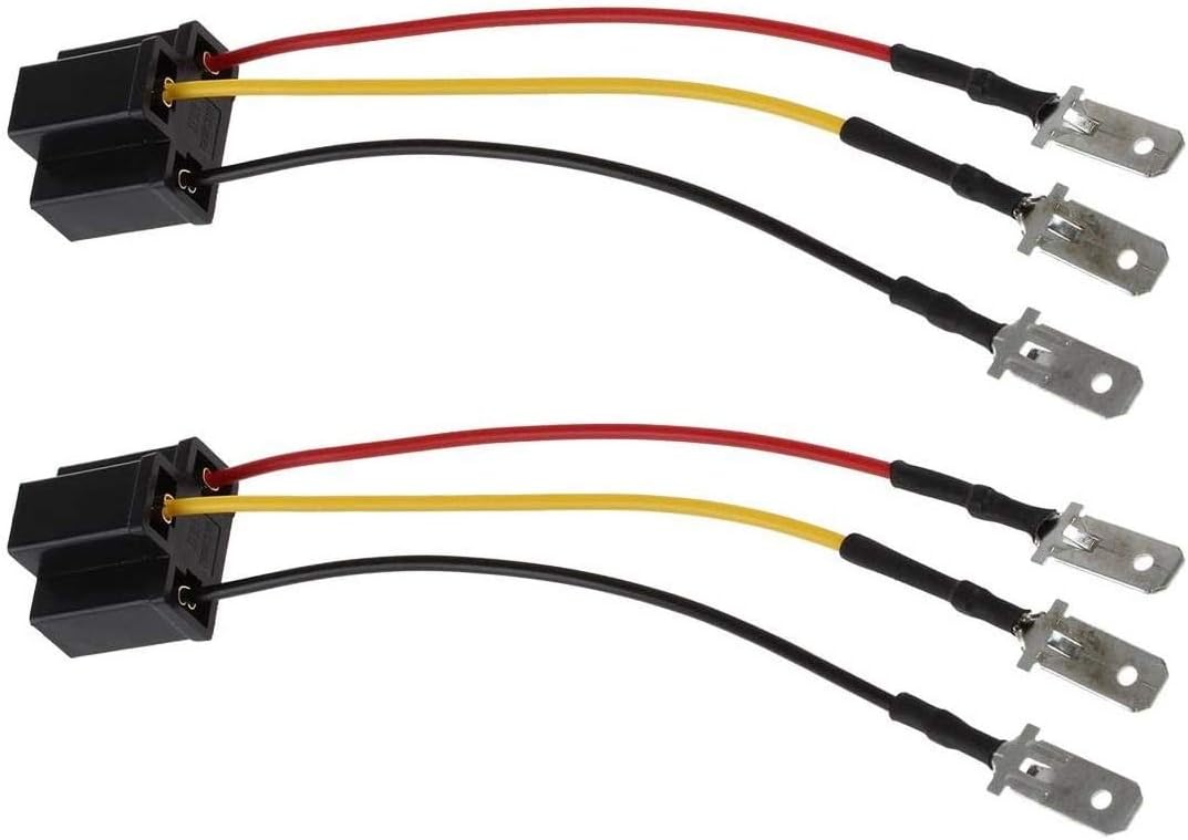 Partsam H4 9003 HB2 Wire Wiring Harness Sockets for 4"x6" 7"x6" 5"x7" inch Sealed Beam Car Truck Headlights Pickup Heavy Duty Headlamp (2PCS)