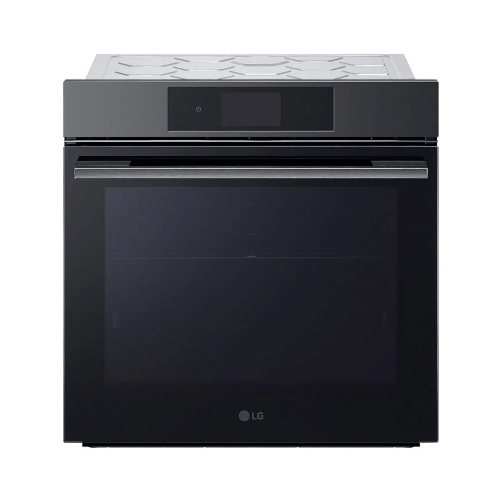 LG InstaView WSED7665B Four encastrable à vapeur, classe A++, 76L, 300°C, écran tactile 4,3", Air Fry, Sous Vide, Mode Pizza, Nettoyage EasyClean, Pyrolyse, Wi-Fi, Charnières amorties, Noir