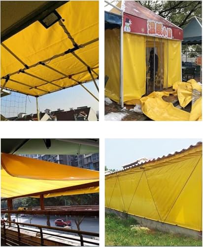Image of Samruddhi Yellow Heavy Duty Tarpaulin | 120 GSM UV Resistant Waterproof Tadpatri | Extra Strong Tharpai Tirpal for Outdoor Protection (21x30 FT)