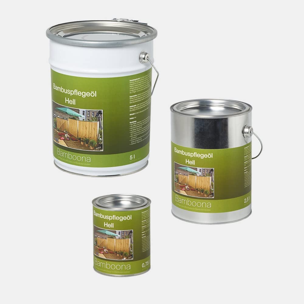 Bambus-Pflegeöl hell - Hochwertiges Ölharz für Zäune, Rohre & Terrassendielen (2,5 L)