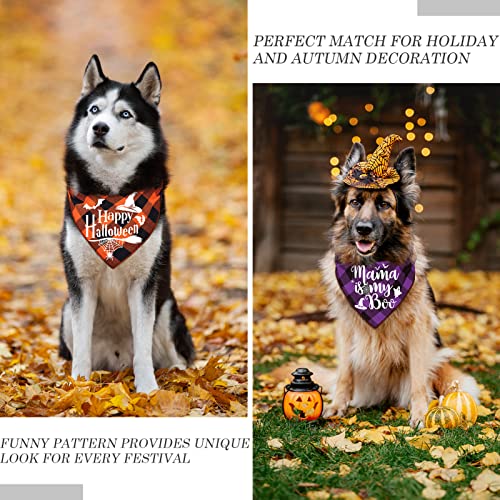 3 pack happy halloween dog bandanas classic plaid fall thanksgivng christmas xmas holiday pet bandanas scarf triangle bibs kerchief gift set costume decoration for small medium large puppy dog cat pet 5 3 pack happy halloween dog bandanas classic plaid fall thanksgivng christmas xmas holiday pet bandanas scarf triangle bibs kerchief gift set costume decoration for small medium large puppy dog cat pet - image 6