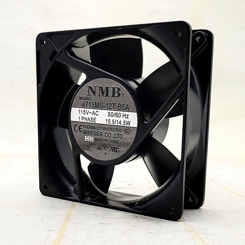NMB 4715MS-12T-B5A 115V 15.5/14.5W 12cm cabinet axial fan