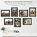Frametory, 18x24 Photo Mat with White Core Bevel Edge 12.5x18.5 Openings, Acid Free Framing Matte for 13x19 Pictures, 4-ply Thick Black Paper Mats Pack of 10