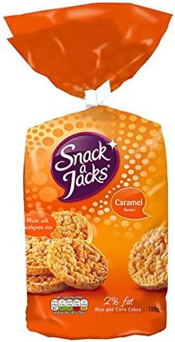 Snack a Jacks Jumbo Caramel Rice Cakes 159g