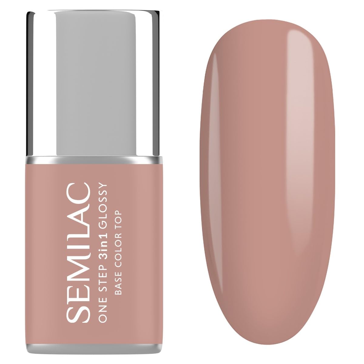 Semilac Lakier Hybrydowy Formuła 3w1 One Step S210 French Beige 7ml