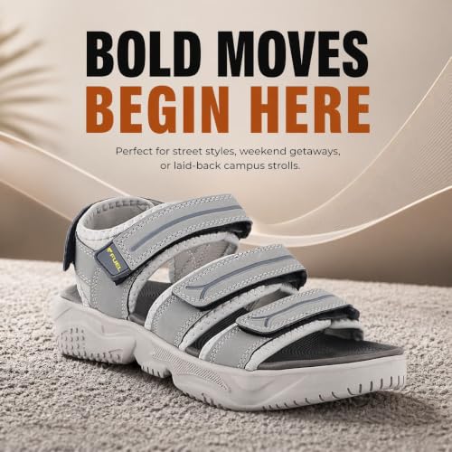 Image of FUEL Keta Lightweight Comfortable for Walking, Travel & Outdoor Activities | Adjustable Strap | Anti-Slip Sole Men's Sports Sandals