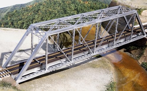 150' Through-Truss Bridge -- With Gussested Girders - Kit
