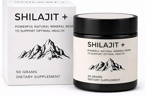 Resina Shilajit pura del Himalaya 100 porciones  Suplemento mineral de alta potencia para hombres y mujeres