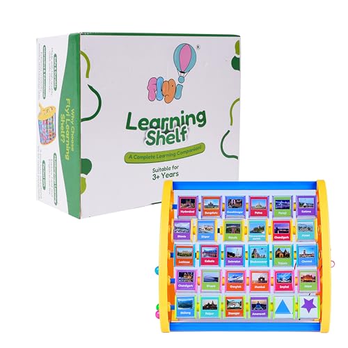 Image of FLYI STEM 3-in-1 Educational Toy Set for Kids, Learn States & Capitals Name with Images, Age 3+ Years Learning Shelf Toys, Activity Toy, Lacing & Tracing Toy, Montessori