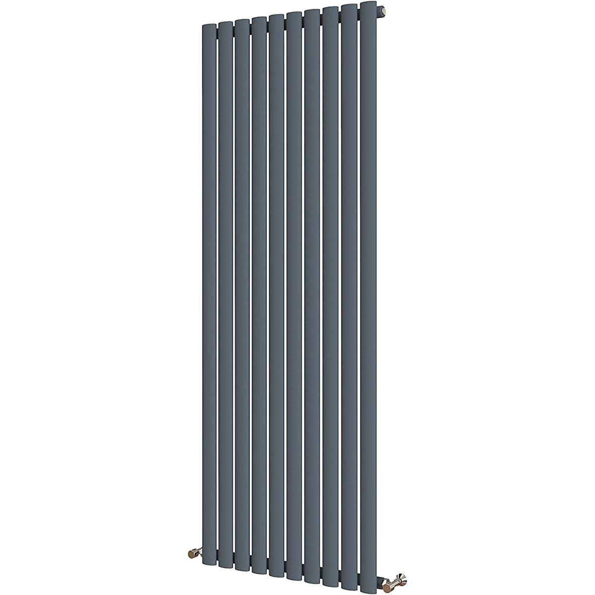 Radbliss Oval Column Vertical Radiator 1600x590mm Anthracite Single Central Heating Upright Tall Designer RAD