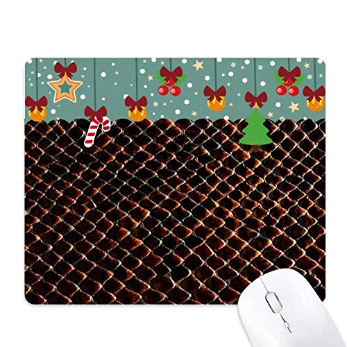 Tapis de souris jeu peau de serpent noir foncé pour bureau