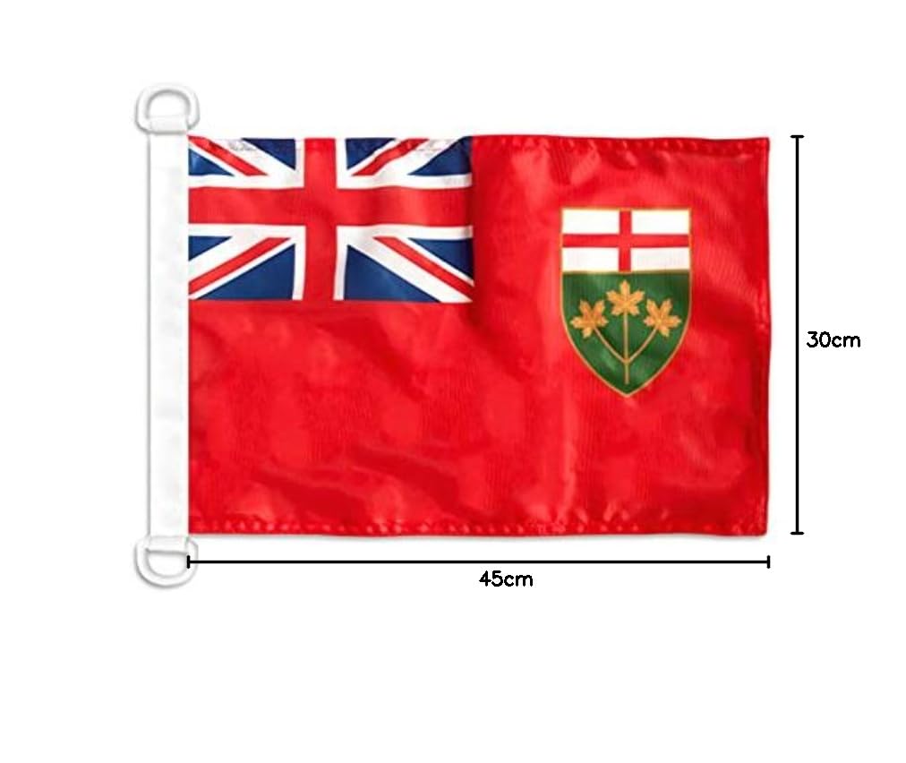 Drapeau Canada 45x30 Cm - 100% Polyester Avec Cordelettes - Pour Intérieur/extérieur - AZ FLAG