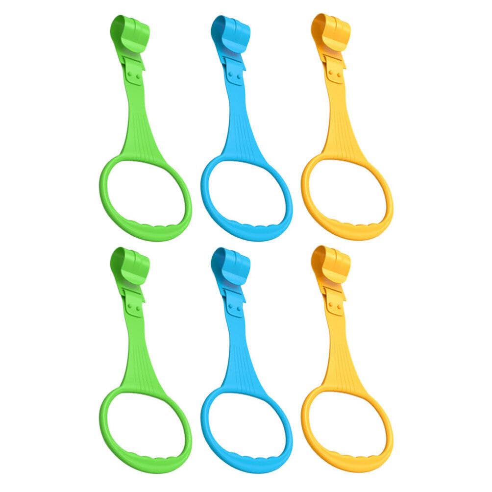 6pcs Baby Pull up Rings for Playpen Pull Ring Baby Walking Exercises Assistant Rings Newborn Crib Hanging Rings Baby Bed Stand Up Rings