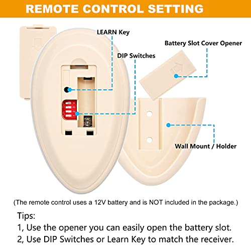 Image of FAN35T Ceiling Fan Remote Control Replacement for Allen+Roth, Kichler
