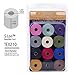 The Beadsmith S-Lon Bead Cord – .5 mm Twisted Nylon Cord for Stringing, 12-Pack, Gaskell Mix, TEX210, 77 Yards per Spool