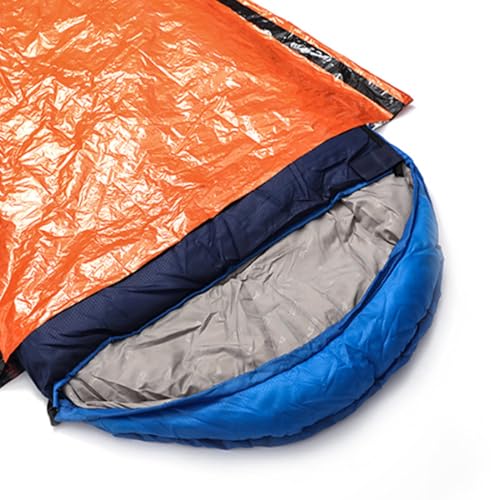 Bolsa de Supervivencia para Emergencias XINNIKESI, Bolsa de Dormir para Camping, Aluminio, Color Verde miniatura 4