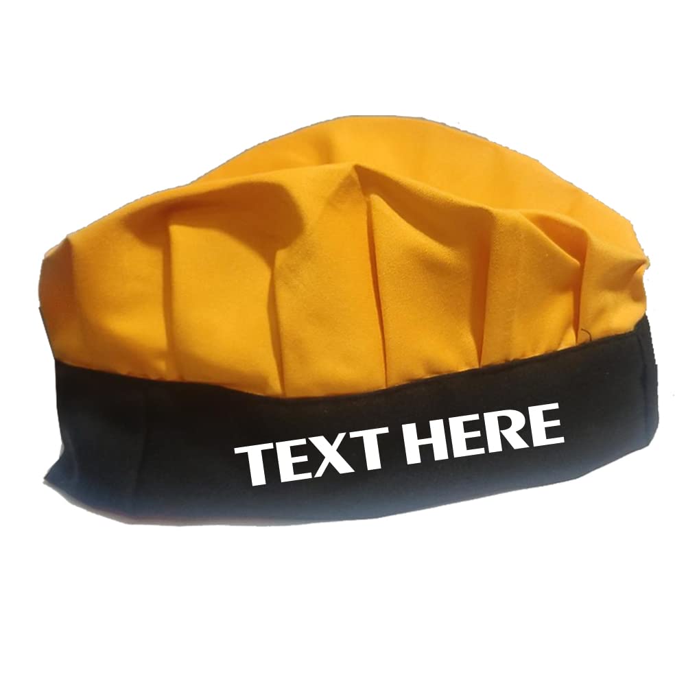 Unisex Solid Fabric Chef's Cap Cum Hat for Home and Hotel - Black-image-24