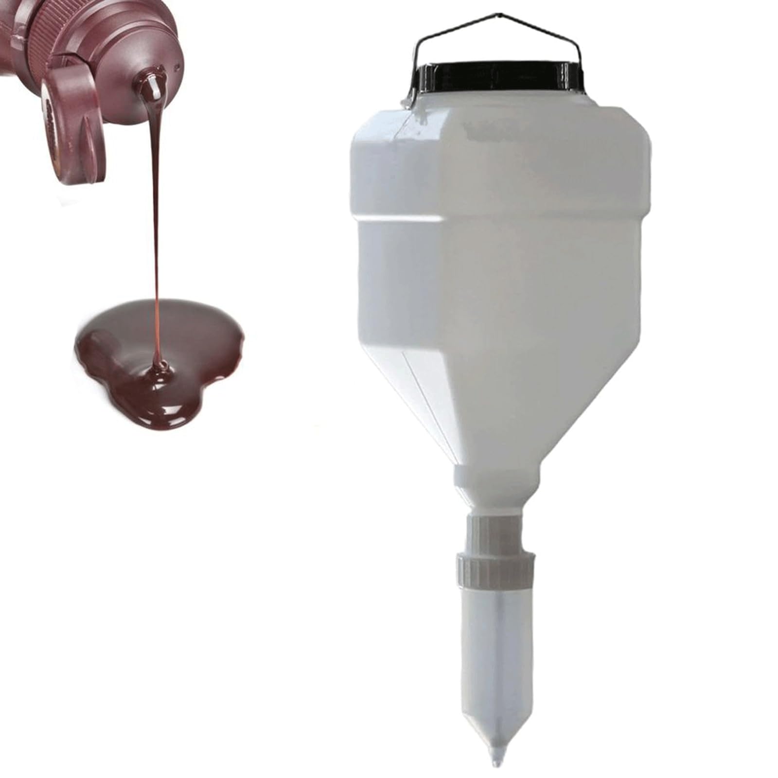 Dispenser for salse da appendere, spremisalse da 5,5 litri Dispenser for salse da appendere, Bottiglia for salsa da spremere ricaricabile, Bottiglie di ketchup da spremere for senape, insalata,ketchup