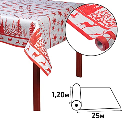 Nappe jetable papier damassé grand rouleau pour protéger et décorer vos tables de fête - 7