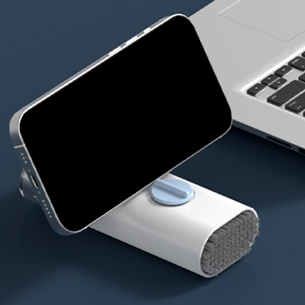 Kit de limpieza electrónica para teclados, portátiles y pantallas, para compacto 11,6 x 4,6 x 2,8 cm, multifuncional con cepillo, material ABS, diseño portátil