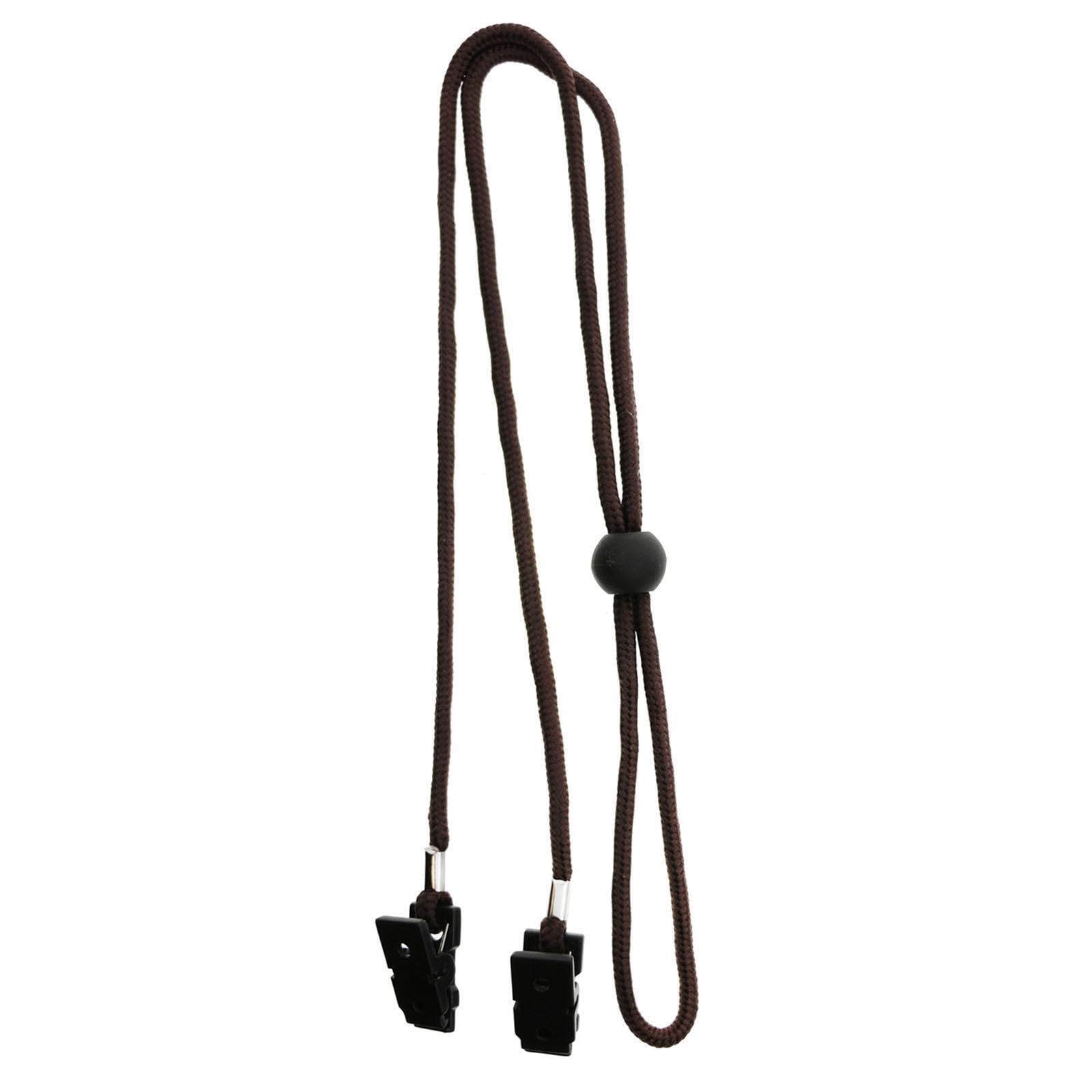 PIXZCSA Bib Holder Clip Napkin Lanyard Neck Strap Kids Innovative Accessory Turning Towels Into Bibs For Clean Dining Experiences Lanyard Clip Dining Clothing, Brown, 85cm