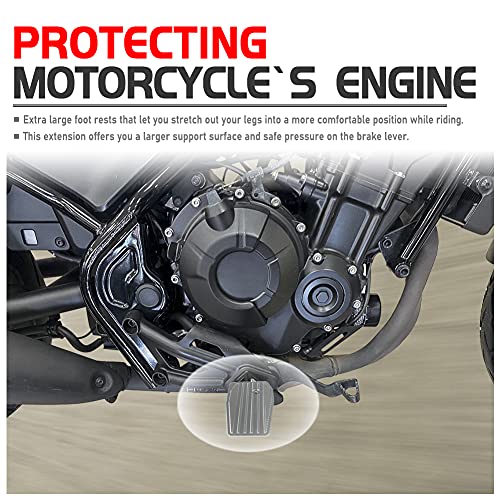 Lorababer Pedane larghe per moto larghe Pedali