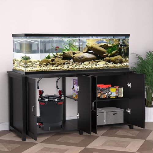 GDLF 100-150 Gallon Fish Tank Stand, 120 Gallon Tank Stand with 60"*24" Tabletop Fits 100/120/150 Volumns Aquariums,2200LBS Capacity Heavy Duty - Thumbnail 3