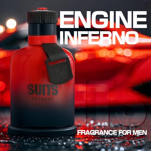 Image of Men's Cologne Suits Extreme with Spicy and Fresh Scent Eau De Toilette Spray,Long-Lasting Perfume for Men Great Holiday Gift, 3.4 Fl Oz /100 Ml