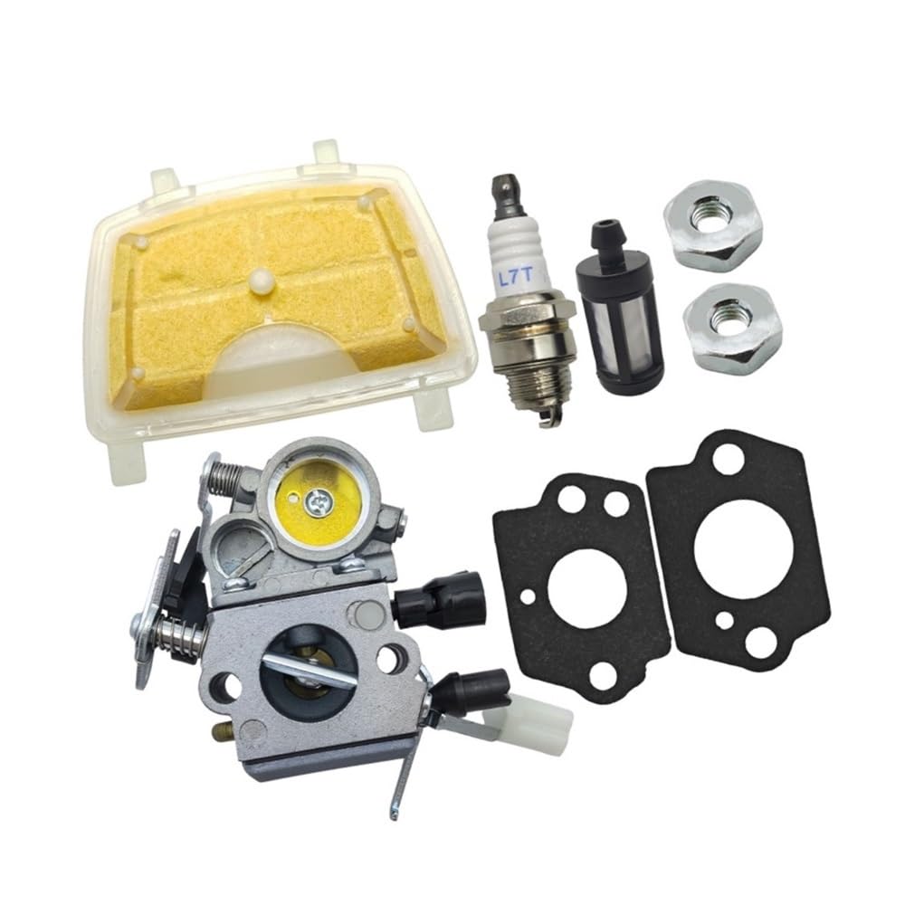 Kit de filtro de aire y junta de carburador compatible con MS171, MS181, MS211, MS211C, reemplazo de motosierra C1Q-S269