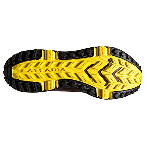 Brooks Men's Cascadia 13, Trail Running Shoes, Red/Yellow/Black, 9 D US
